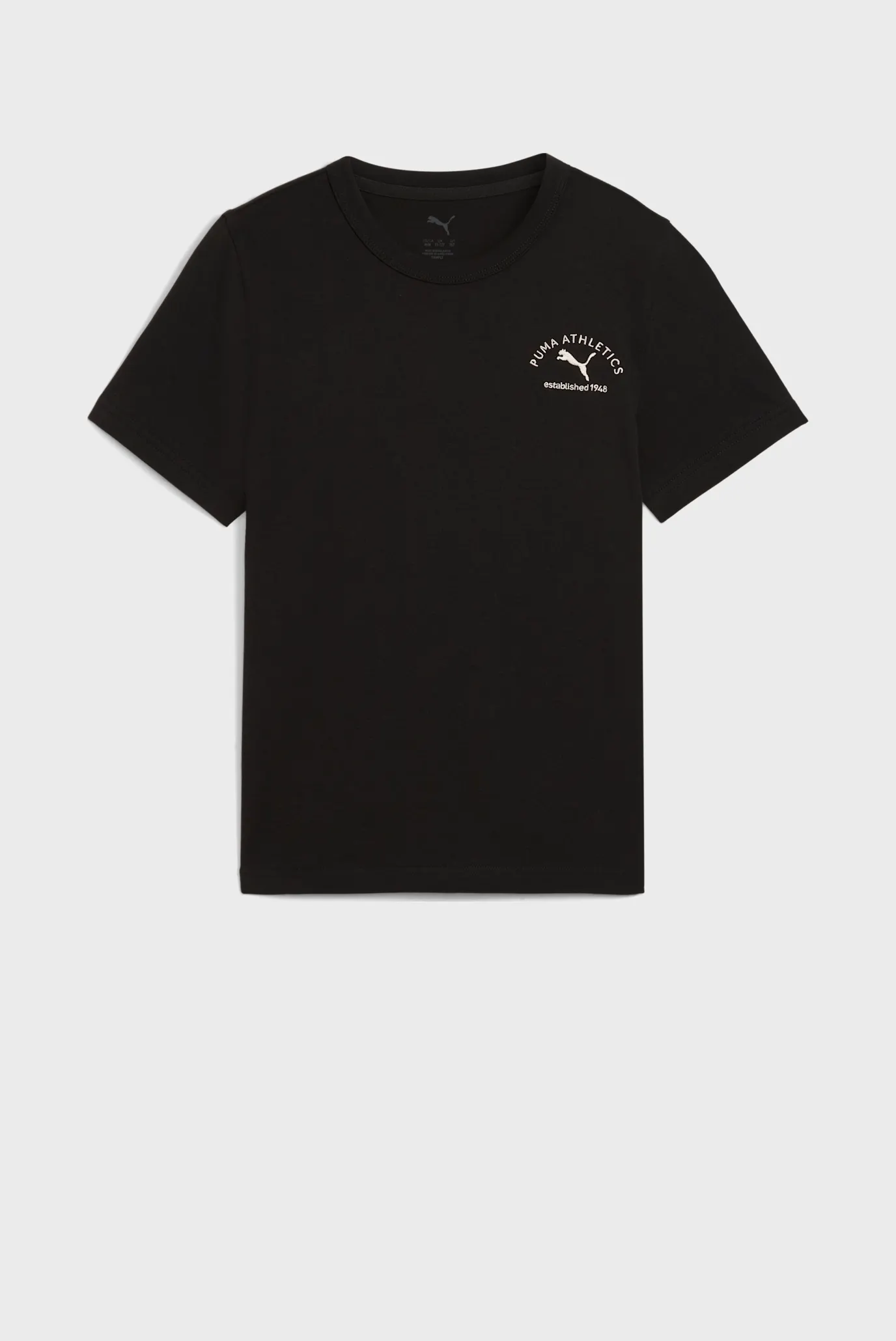 Детская черная футболка PUMA Class Graphic Tee Youth 4