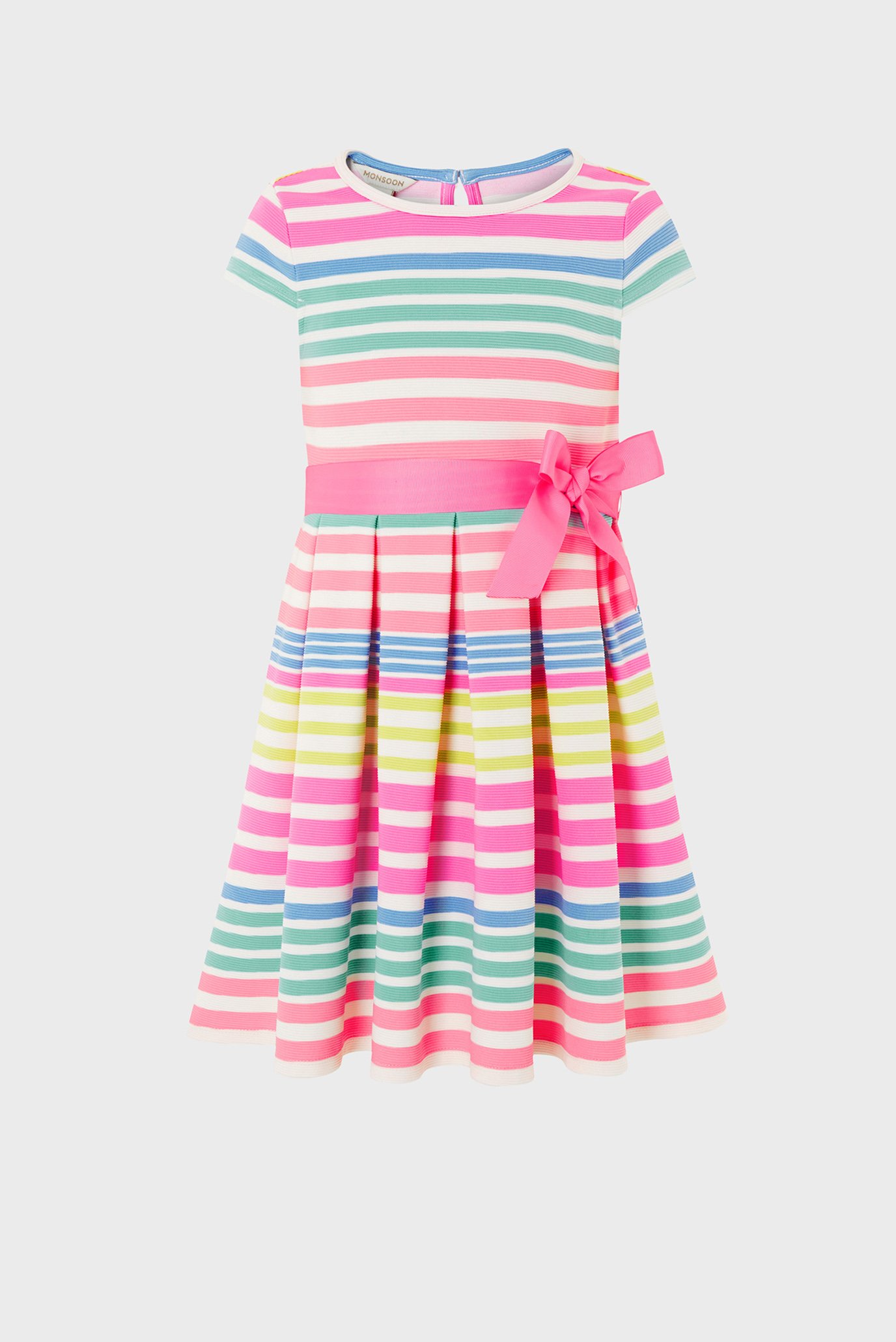 Детское платье в полоску  STRIPE PONTE PLEAT D 1