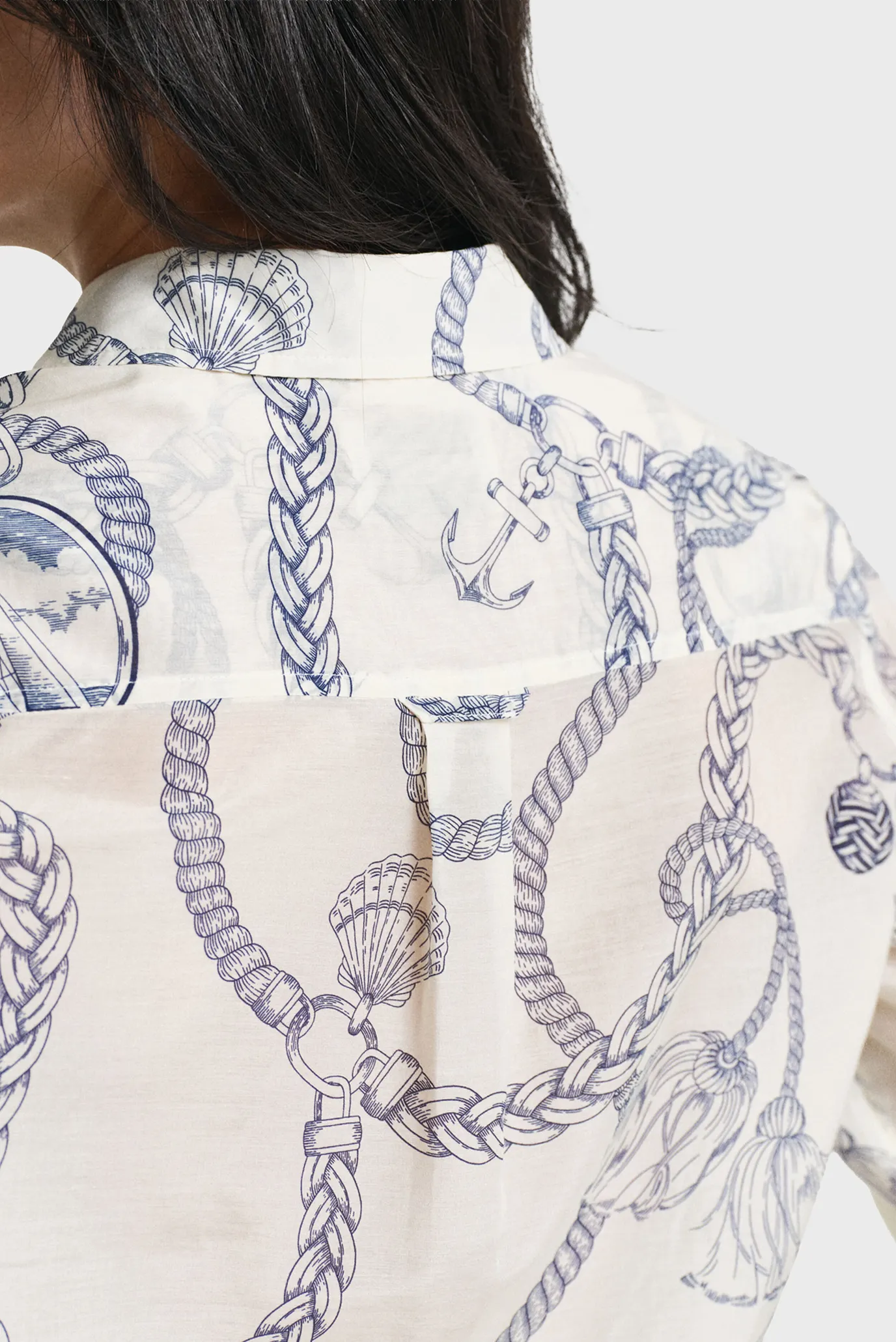 Жіноча біла сорочка з візерунком REG SAILING PRINT 4