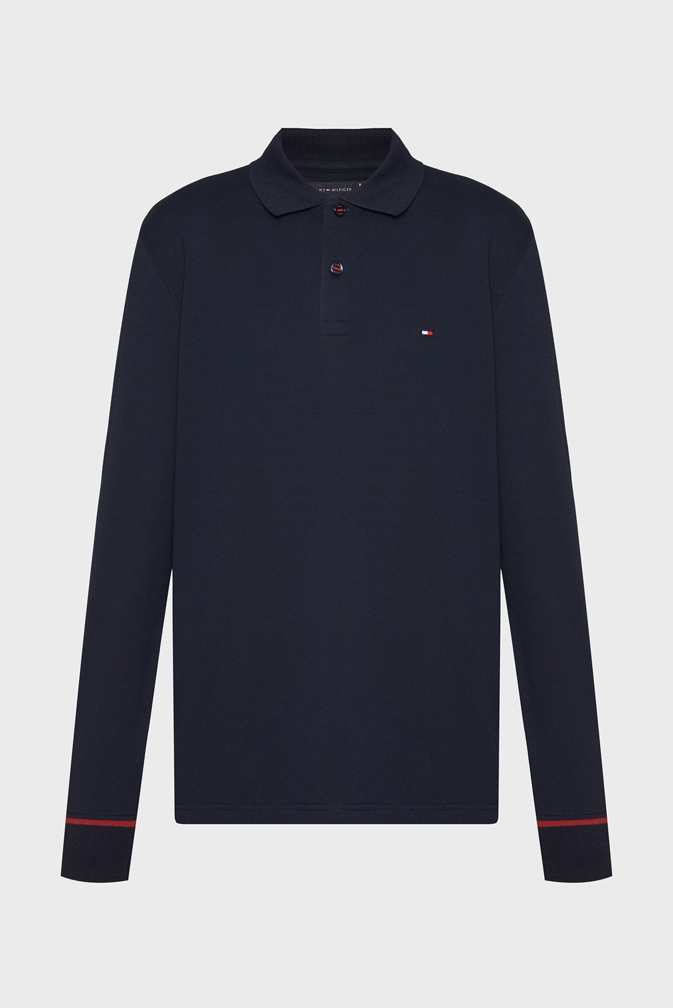 Чоловіче темно-синє поло L/S PLACKET INTEREST REG POLO 1