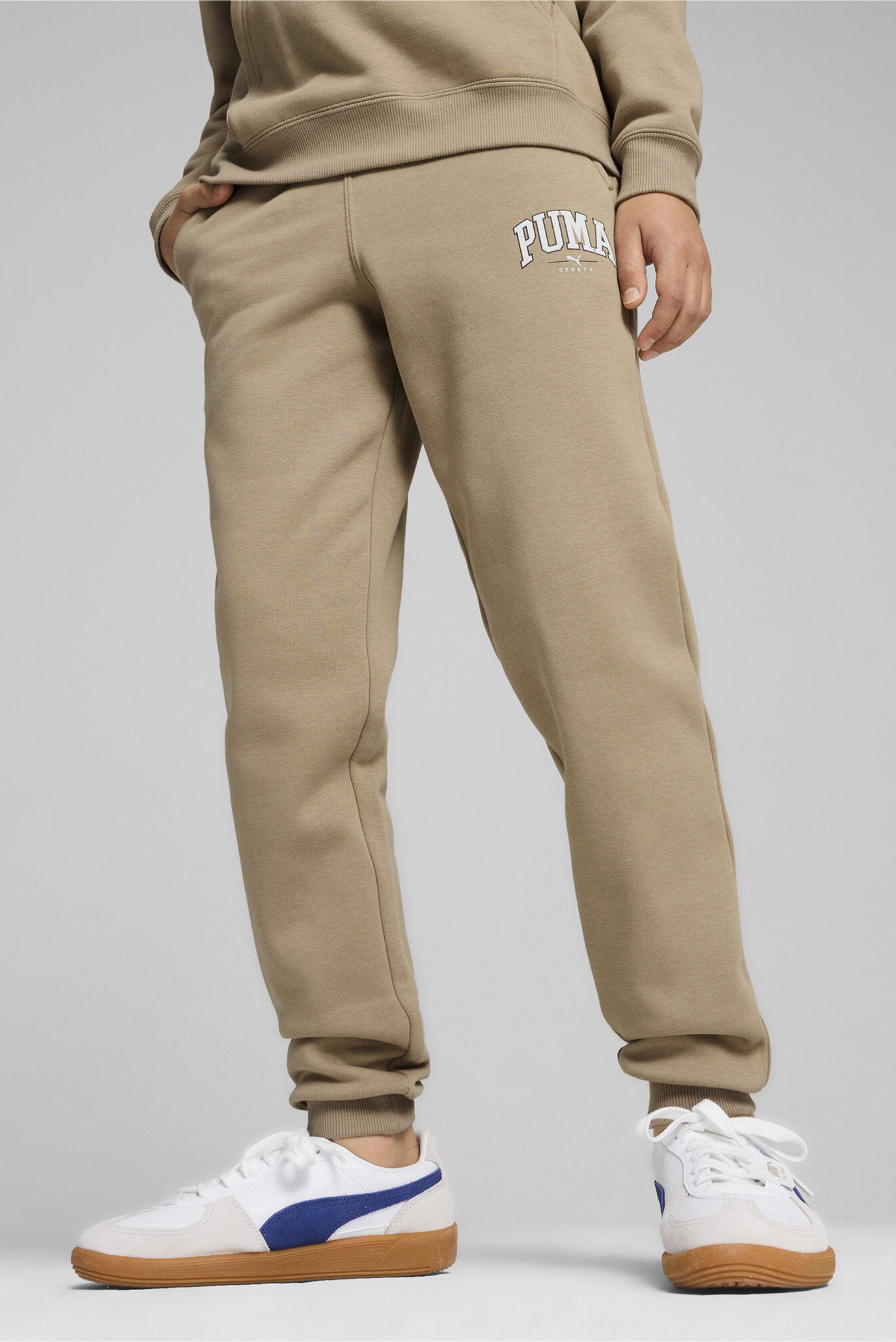 Детские бежевые спортивные брюки PUMA SQUAD Sweatpants Youth 1