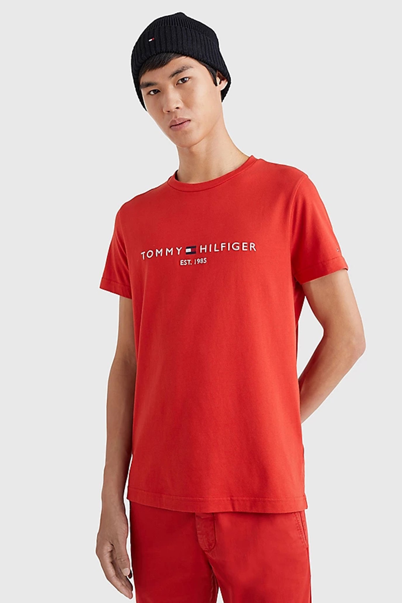 Мужская красная футболка Красный S Tommy Hilfiger MW0MW11797 Мужская красная футболка Красный S Tommy Hilfiger MW0MW11797