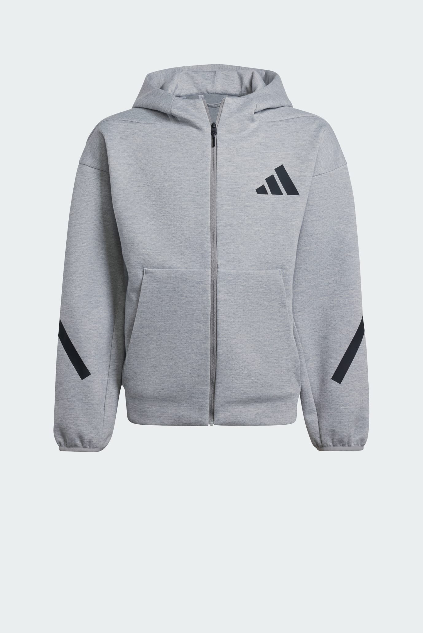 Детское серое худи adidas Z.N.E. Full-Zip Kids 1