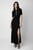 Женское черное шерстяное платье Lysa