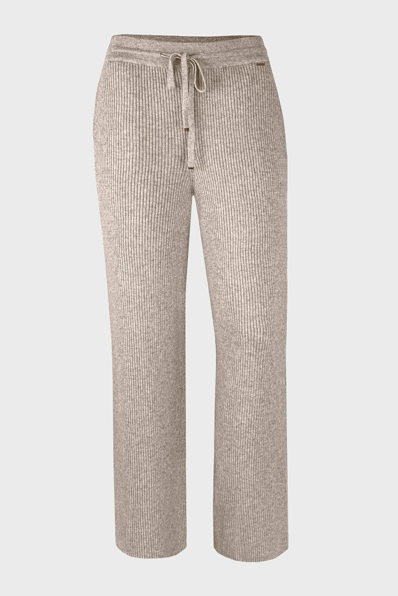 Жіночі бежеві кашемірові брюки 6