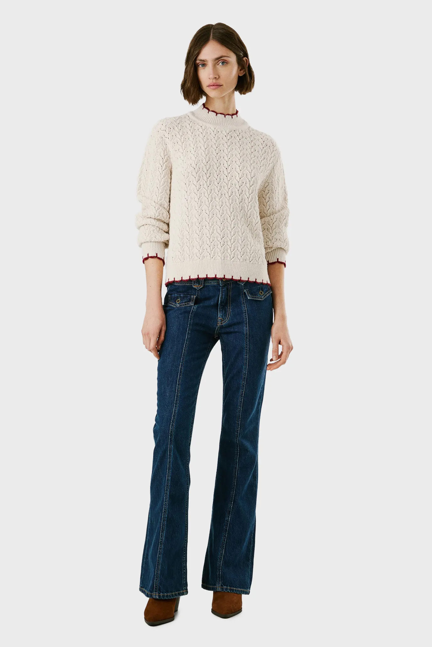 Женский белый джемпер CHARIL 2