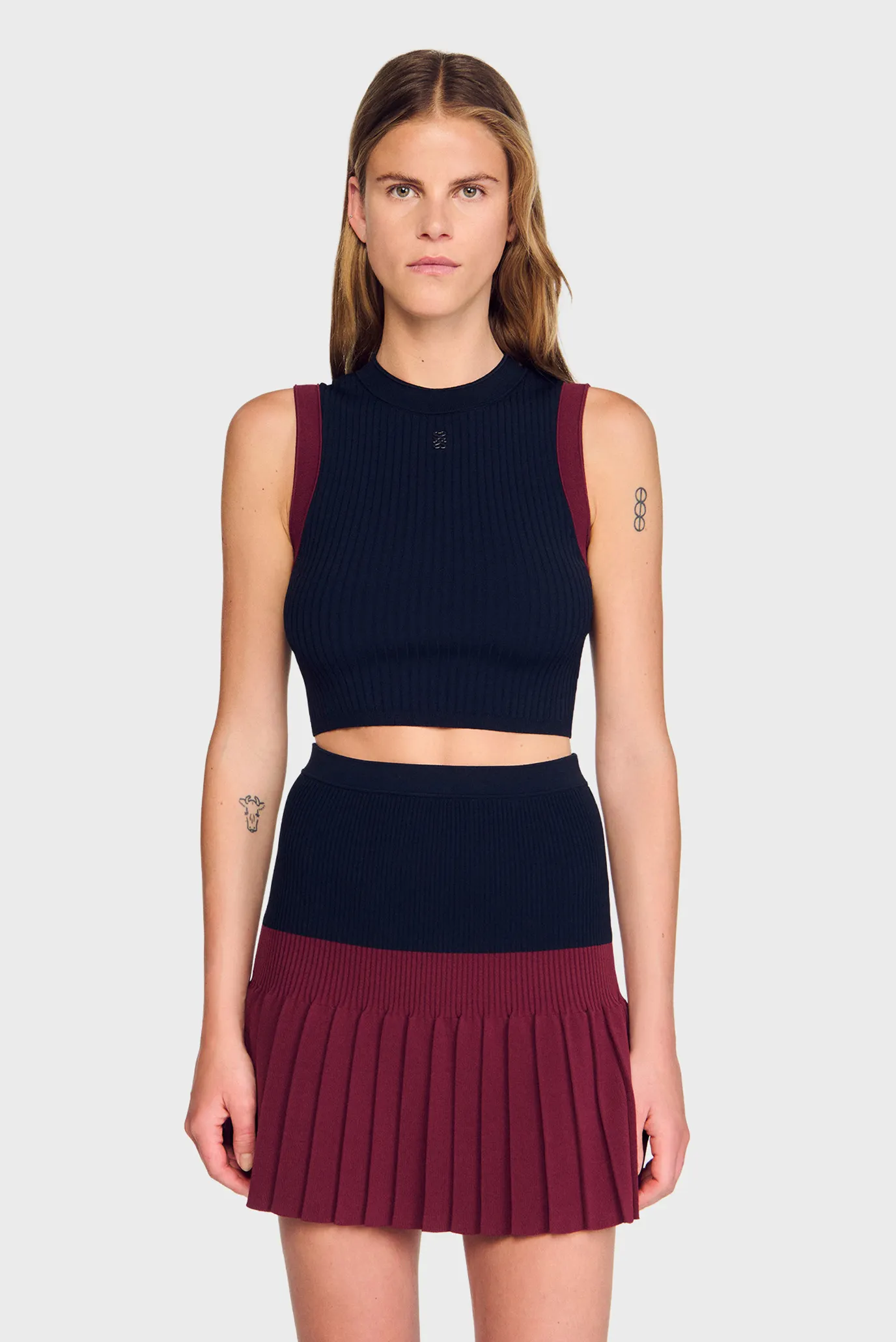 Жіночий темно-синій топ 1