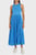 Женское голубое платье RIB TANK PLEATED