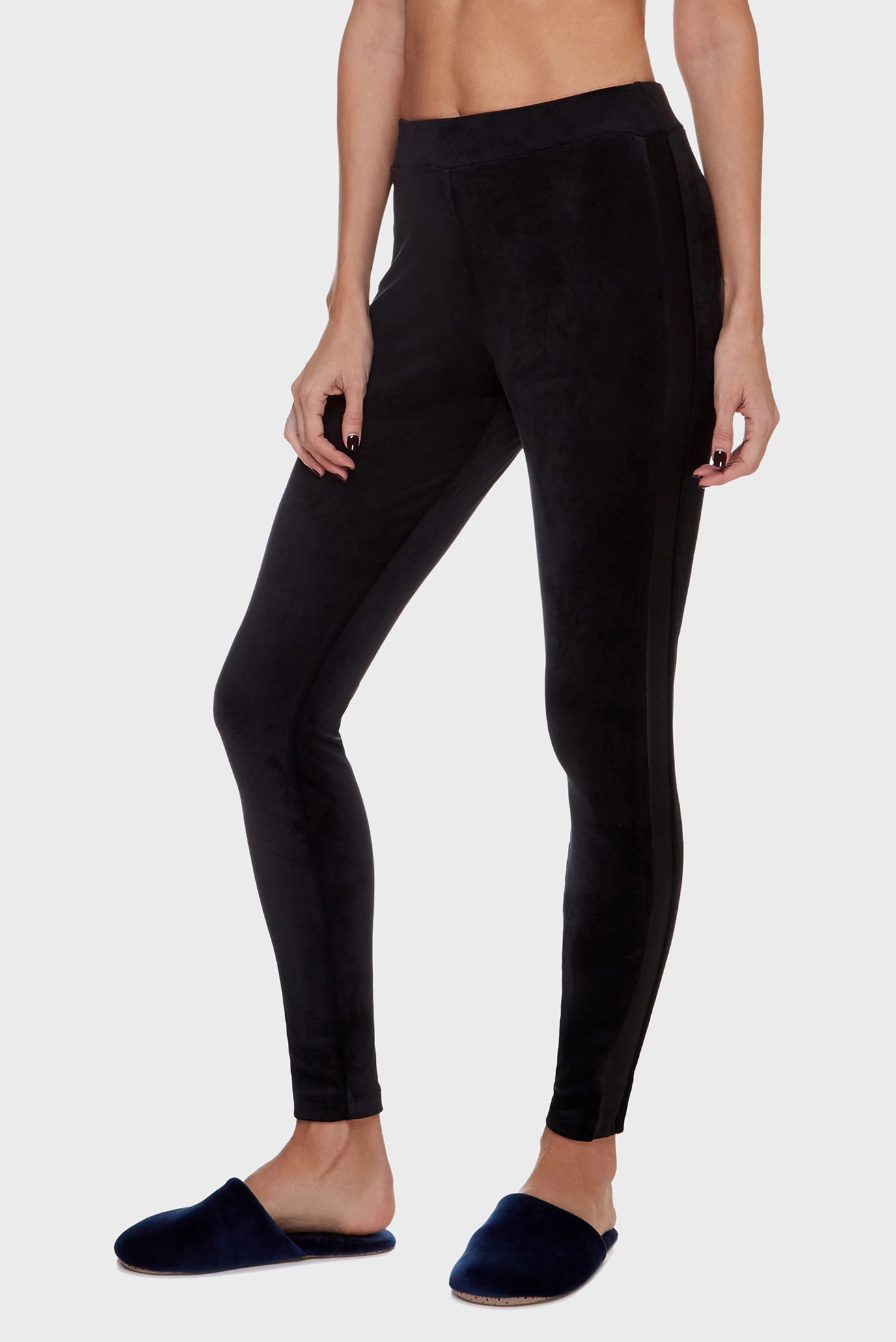 Жіночі чорні велюрові брюки 1