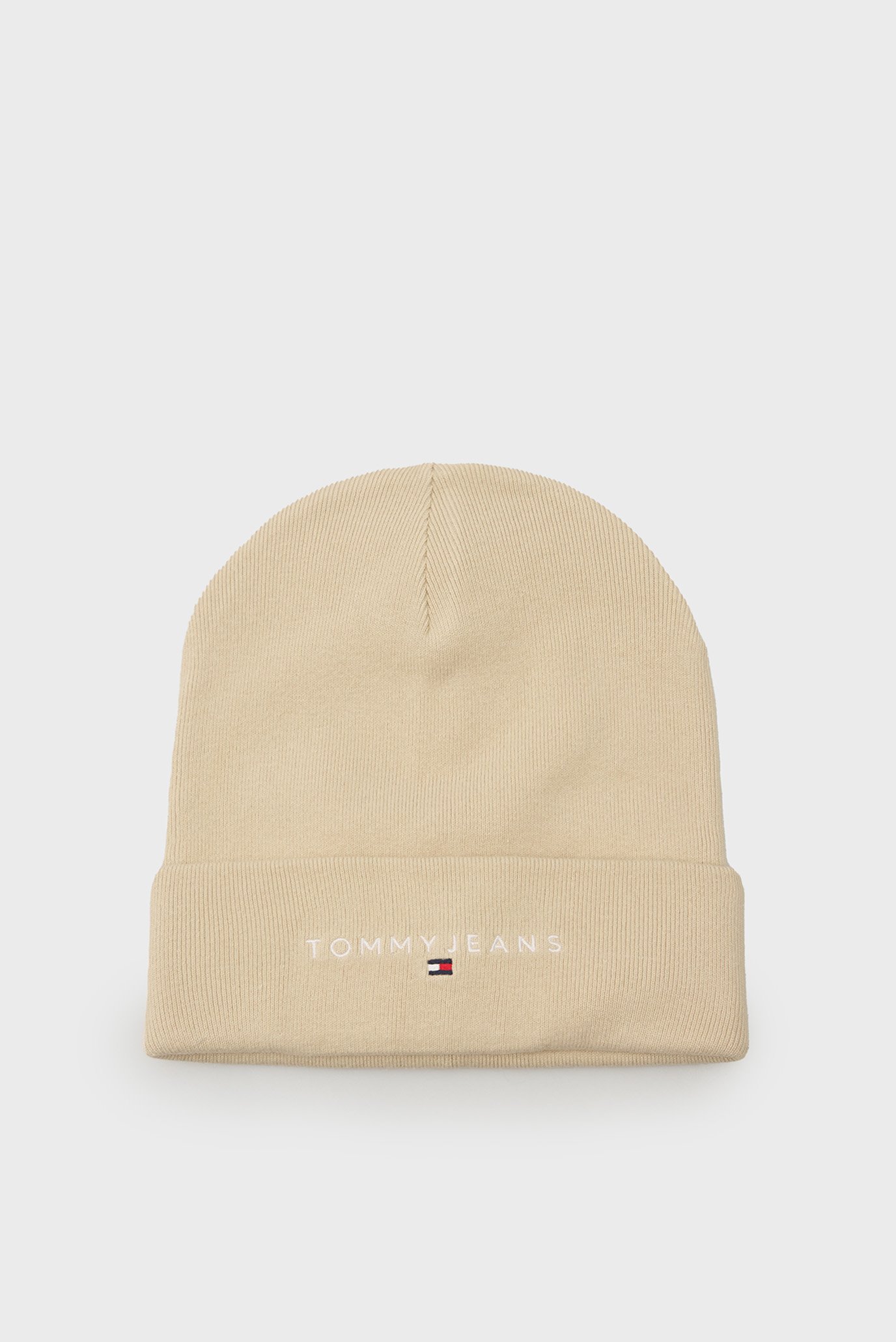 Женская бежевая шапка TJW LINEAR LOGO BEANIE 1