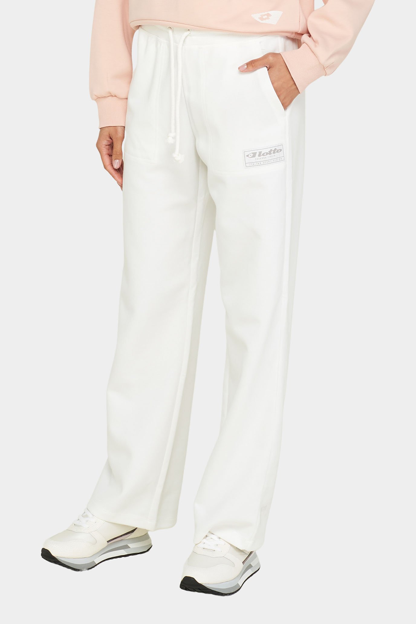 Жіночі білі спортивні штани ATHLETICA DUE W IV PANT PL 1