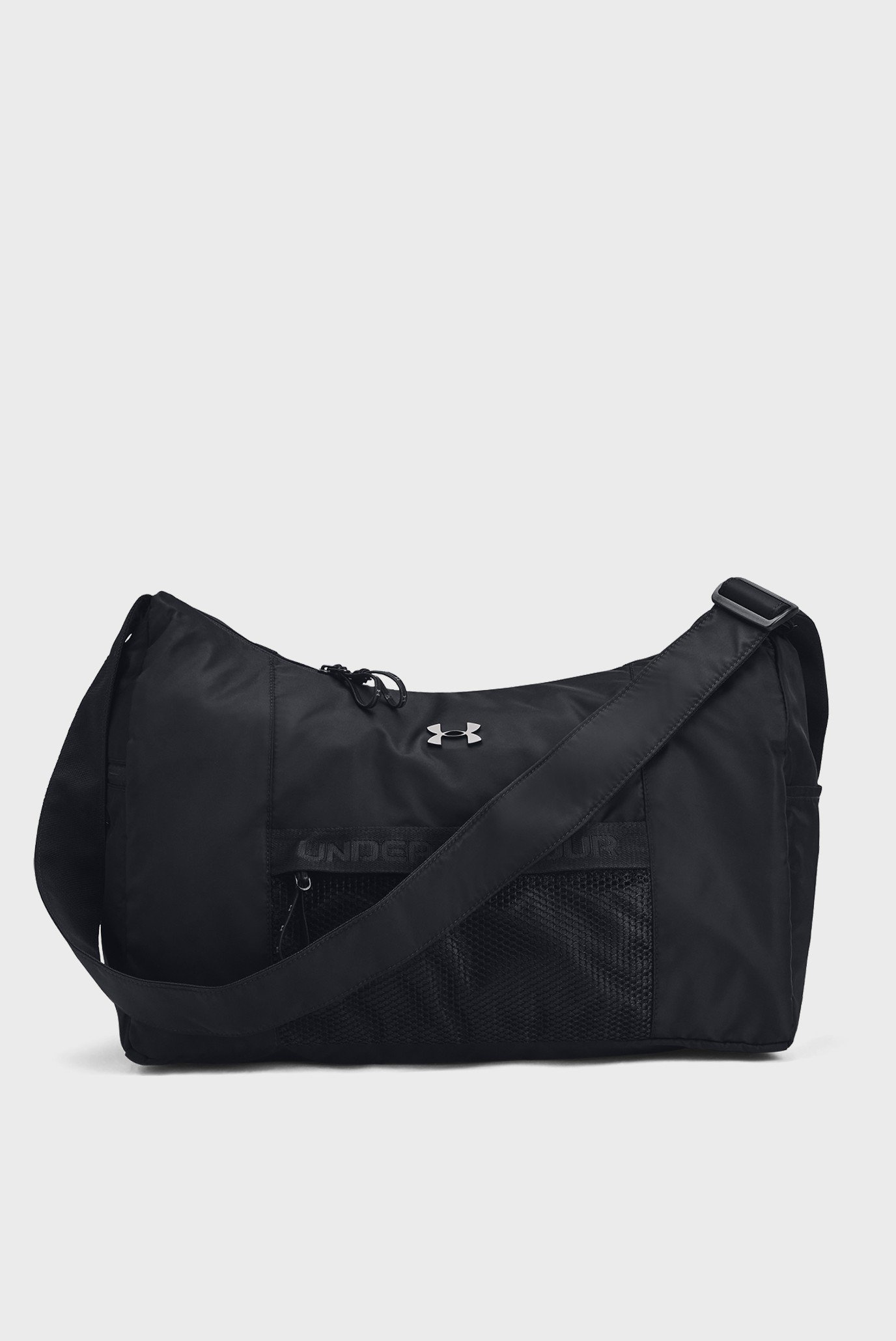 Жіноча чорна спортивна сумка UA Studio Slouchy Duffle 1