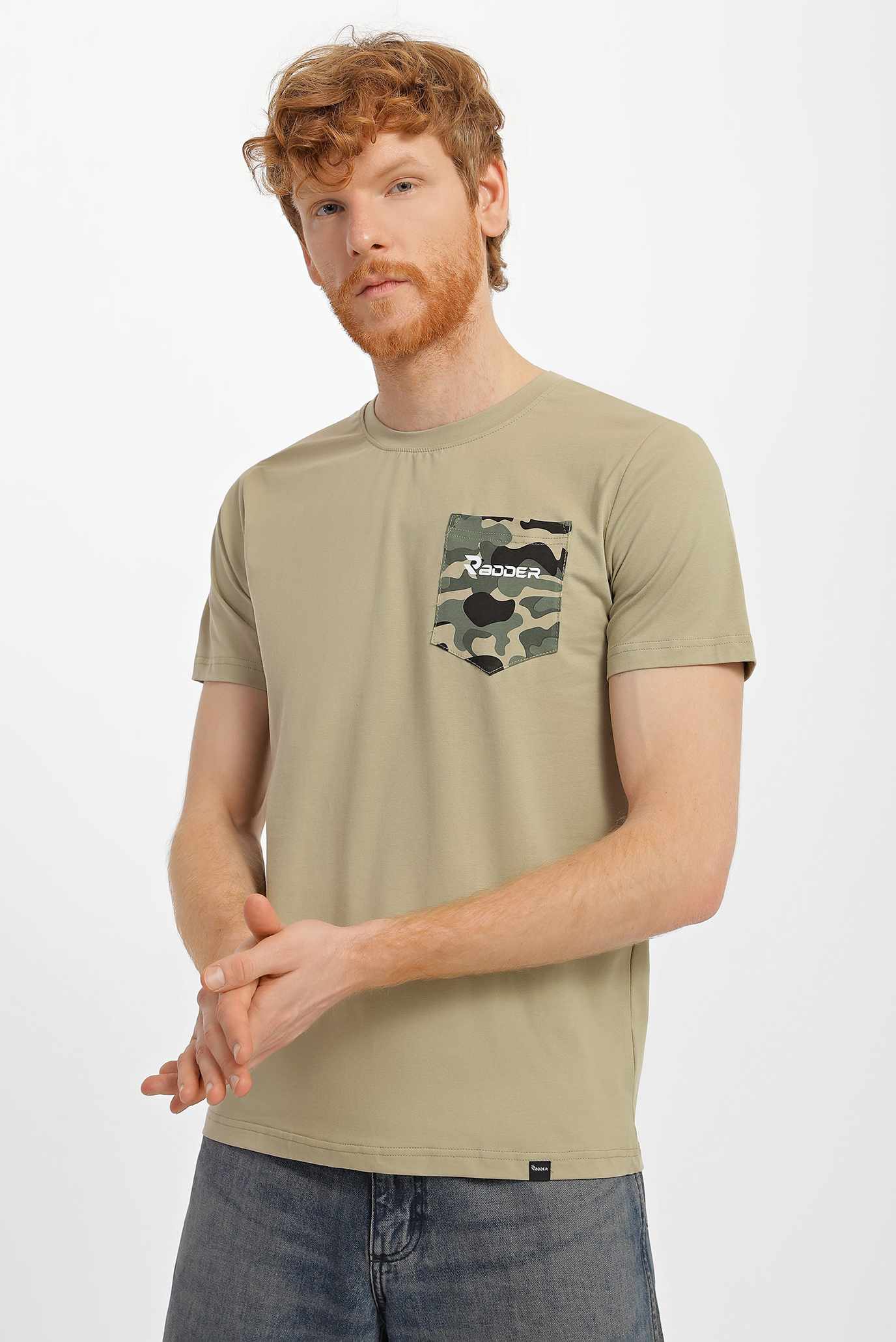 Мужская оливковая футболка Irvine 1