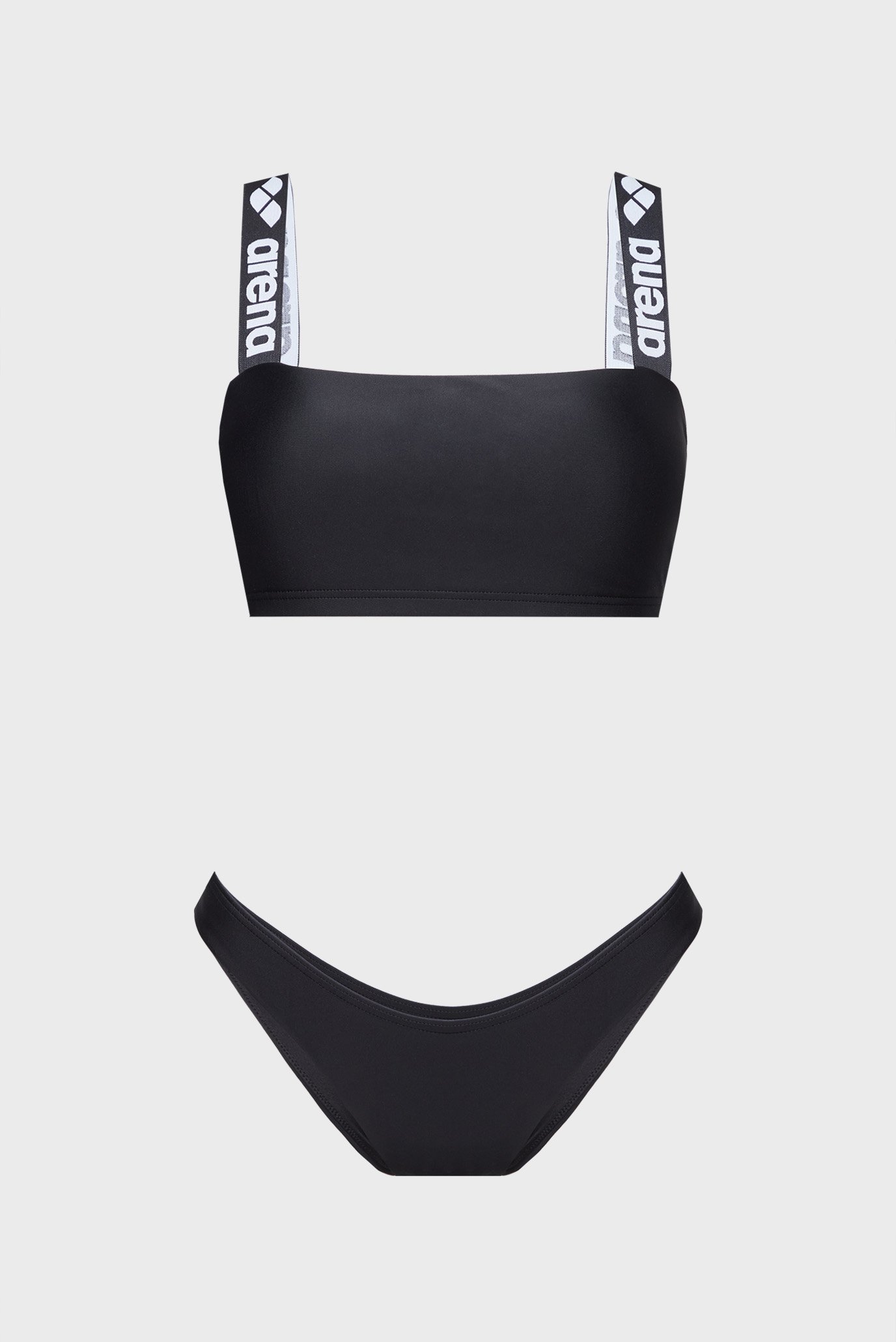 Женский черный купальник ELASTIC SOLID BIKINI BANDEAU Черный M Arena 007086-500 Женский черный купальник ELASTIC SOLID BIKINI BANDEAU Черный M Arena 007086-500