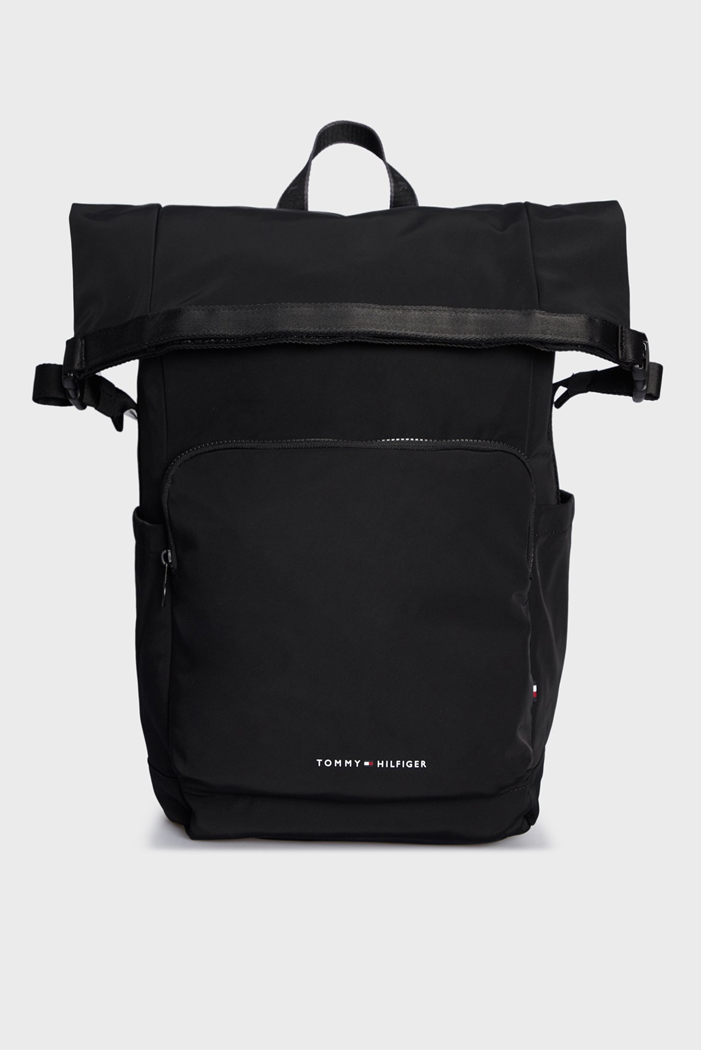 Чоловічий чорний рюкзак TH SKYLINE ROLLTOP BACKPACK 1