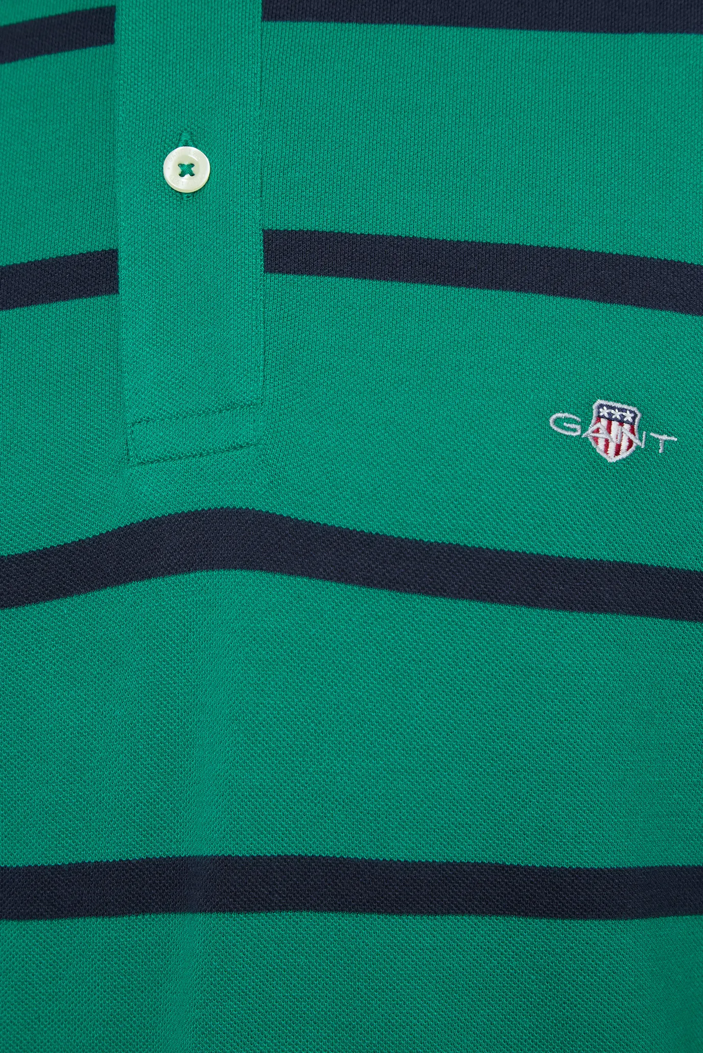 Мужское зеленое поло в полоску 3