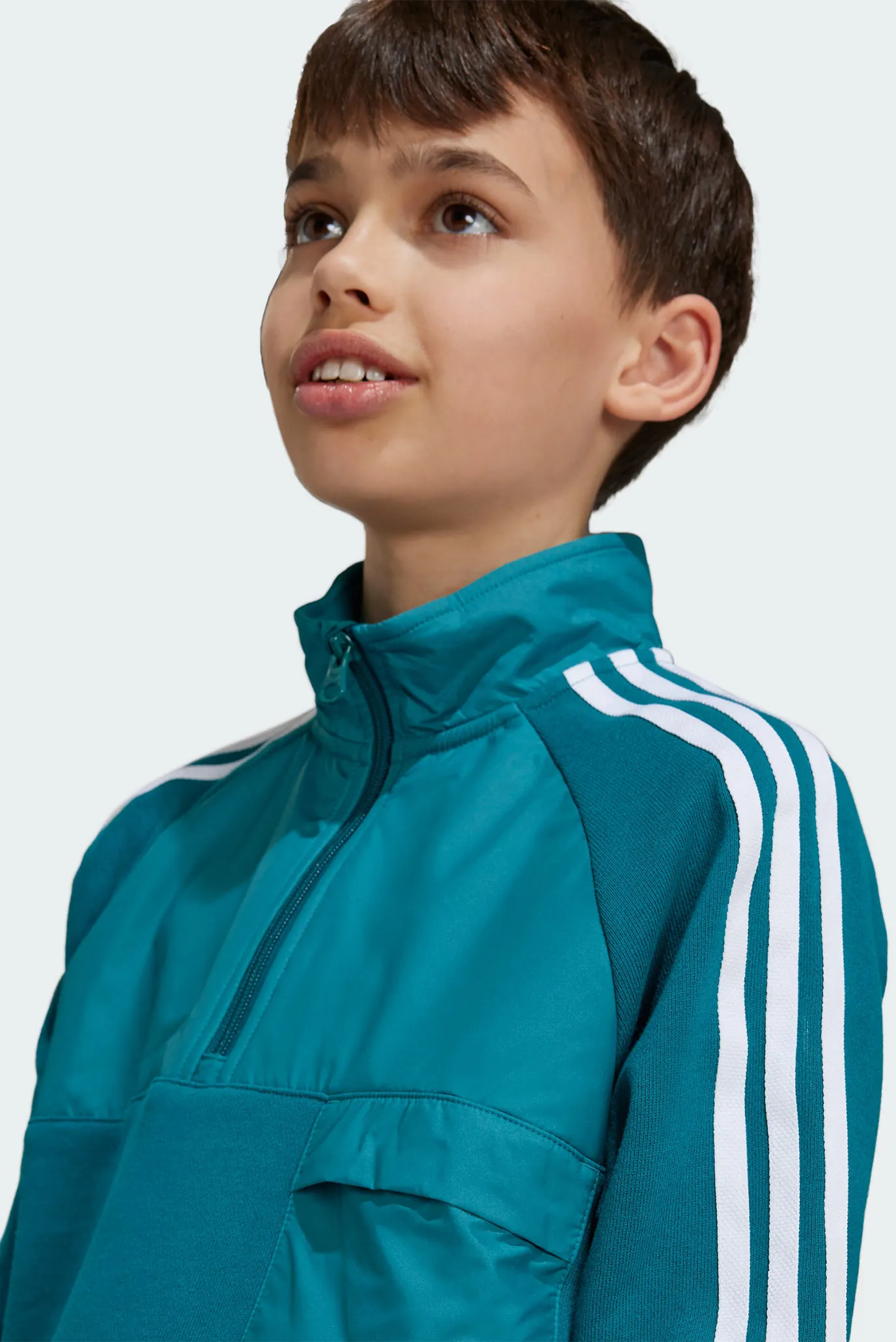 Детская бирюзовая спортивная кофта Trefoil Crew Kids 5