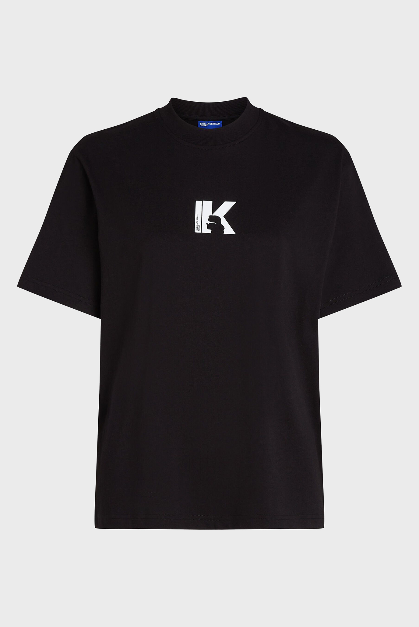 Женская черная футболка KLJ REG SS K-LOGO TEE 1