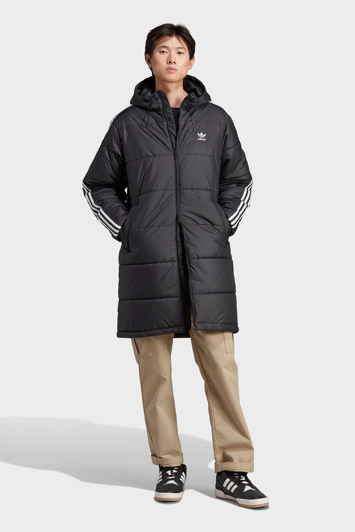 Чоловіча чорна куртка Adicolor Long adidas HZ0684 — MD-Fashion