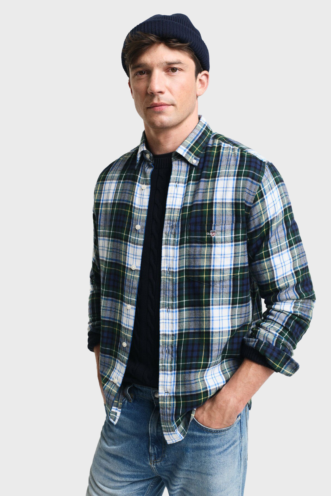 Мужская рубашка в клетку REG FLANNEL CHECK 1