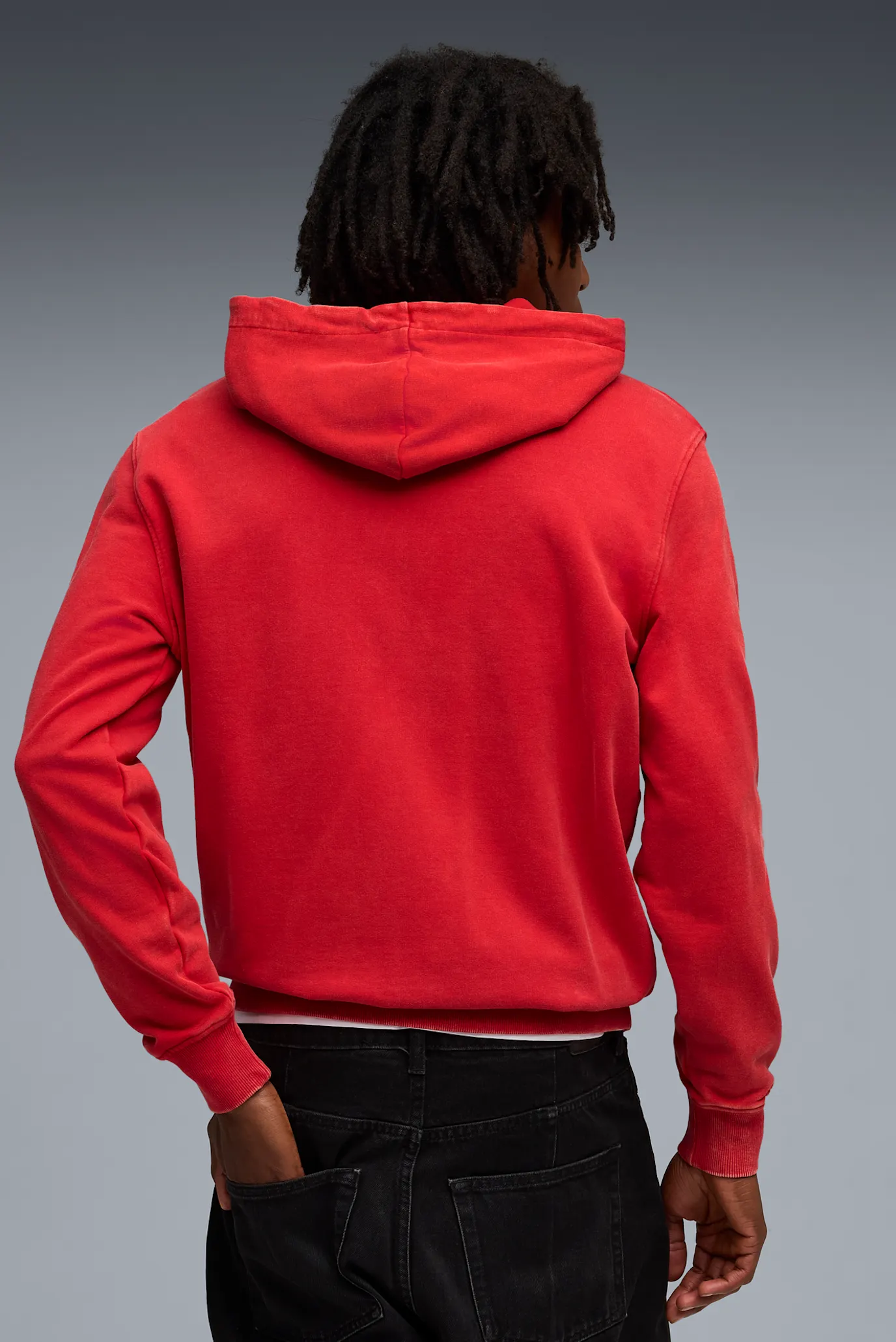 Мужское красное худи Scuderia Ferrari Sportswear Hooded Sweat Jacket Men 3