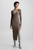 Женское коричневое платье SENSUAL ICONIC RIB DRESS