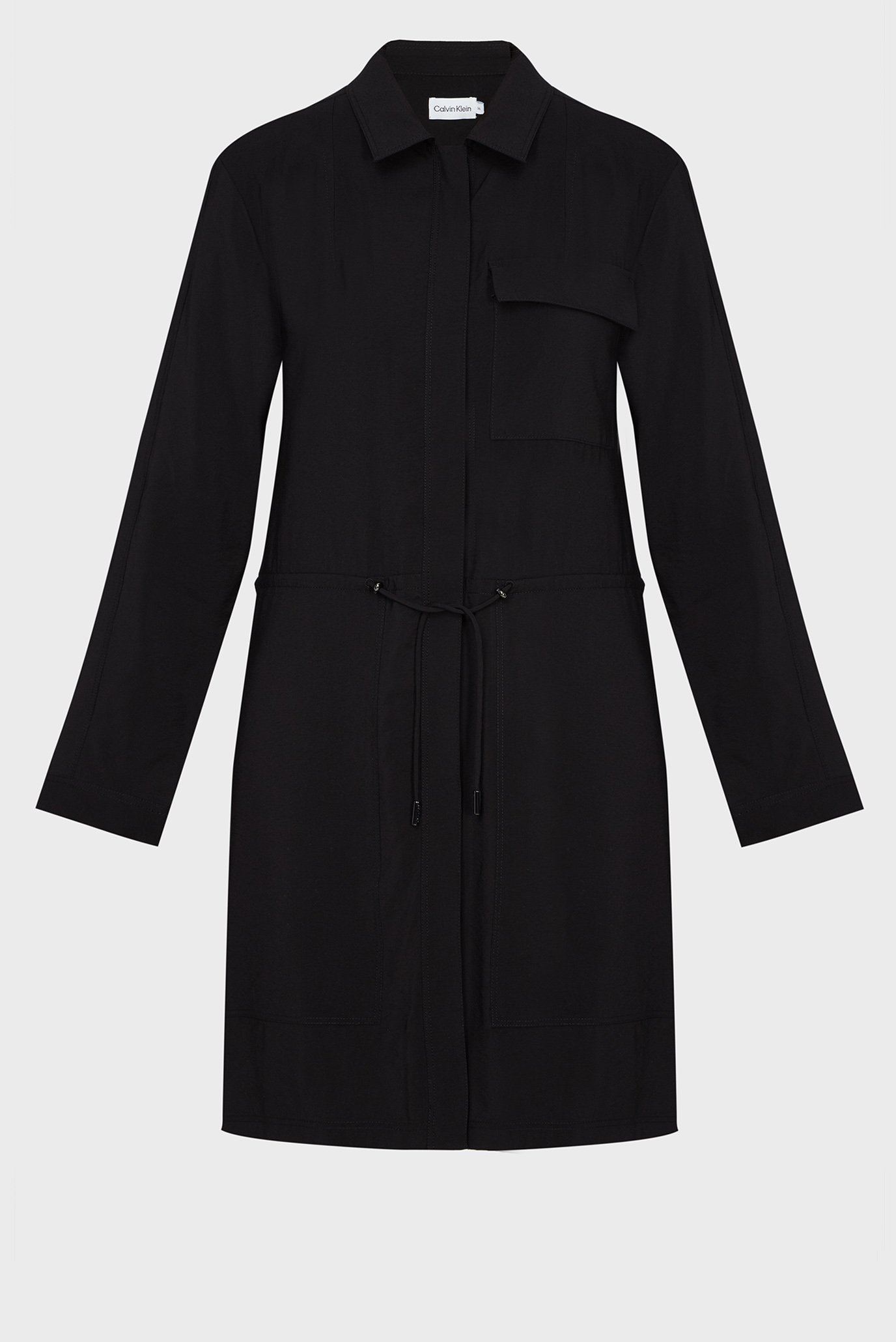 Женское черное платье SHIRT DRESS 1