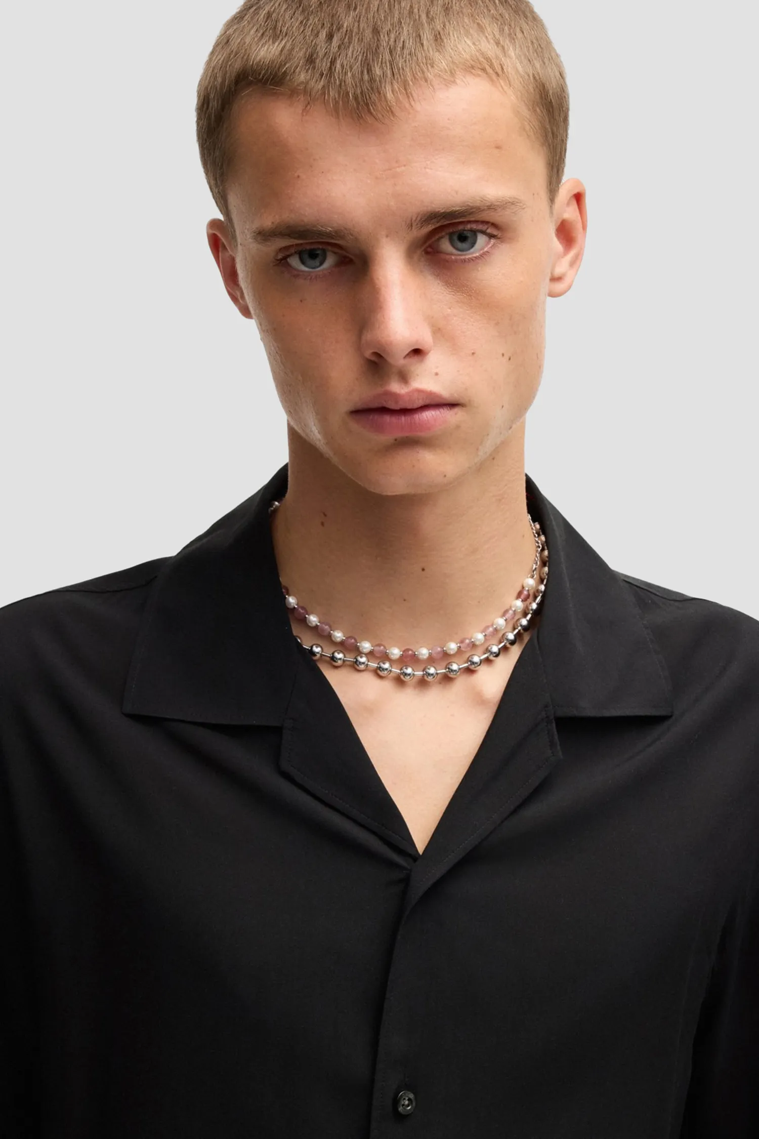 Мужская черная рубашка 4