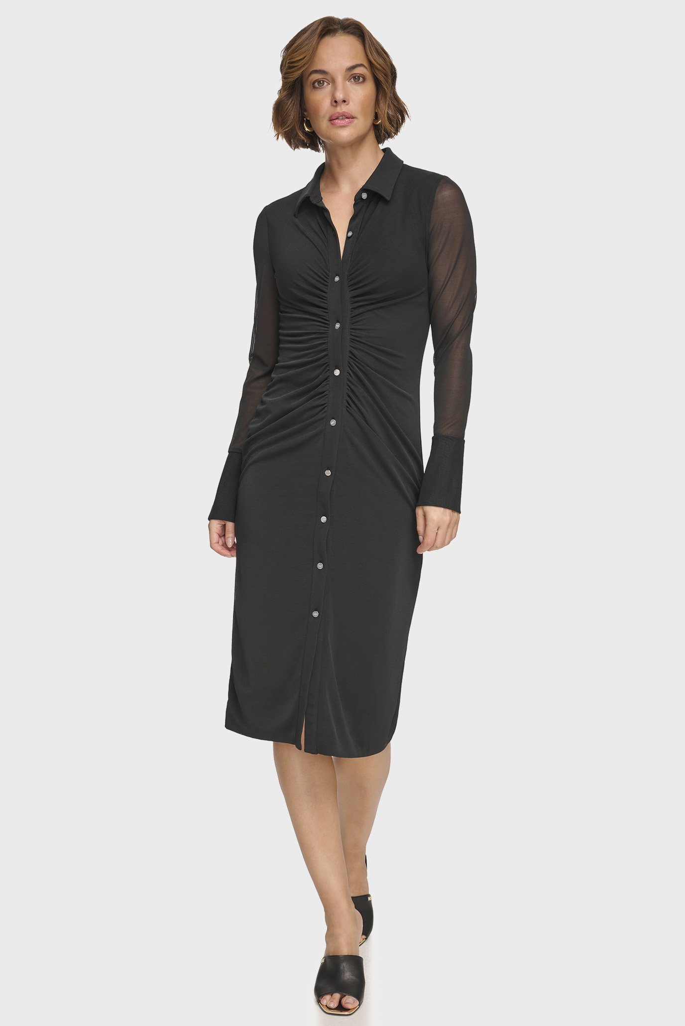 Женское черное платье Черный 8 DKNY DD3KP370 Женское черное платье Черный 8 DKNY DD3KP370