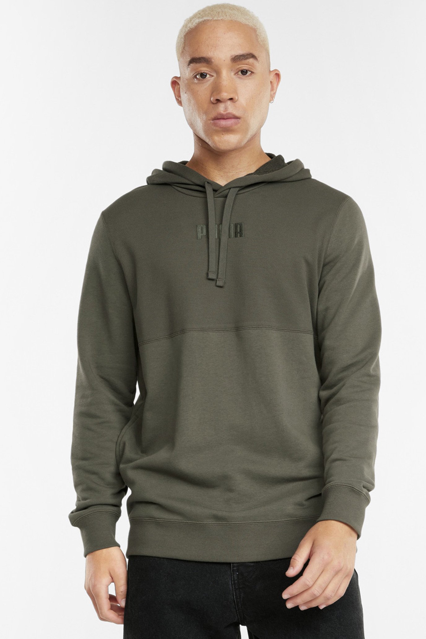 Чоловіче оливкове худі Modern Basics Men's Hoodie 1