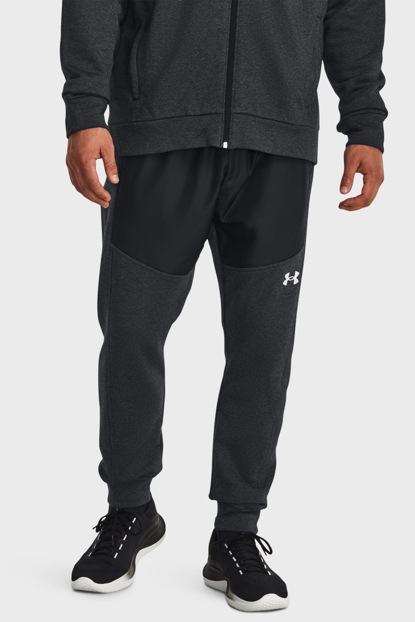 Чоловічі чорні спортивні штани UA JD TB Fleece Jogger 1