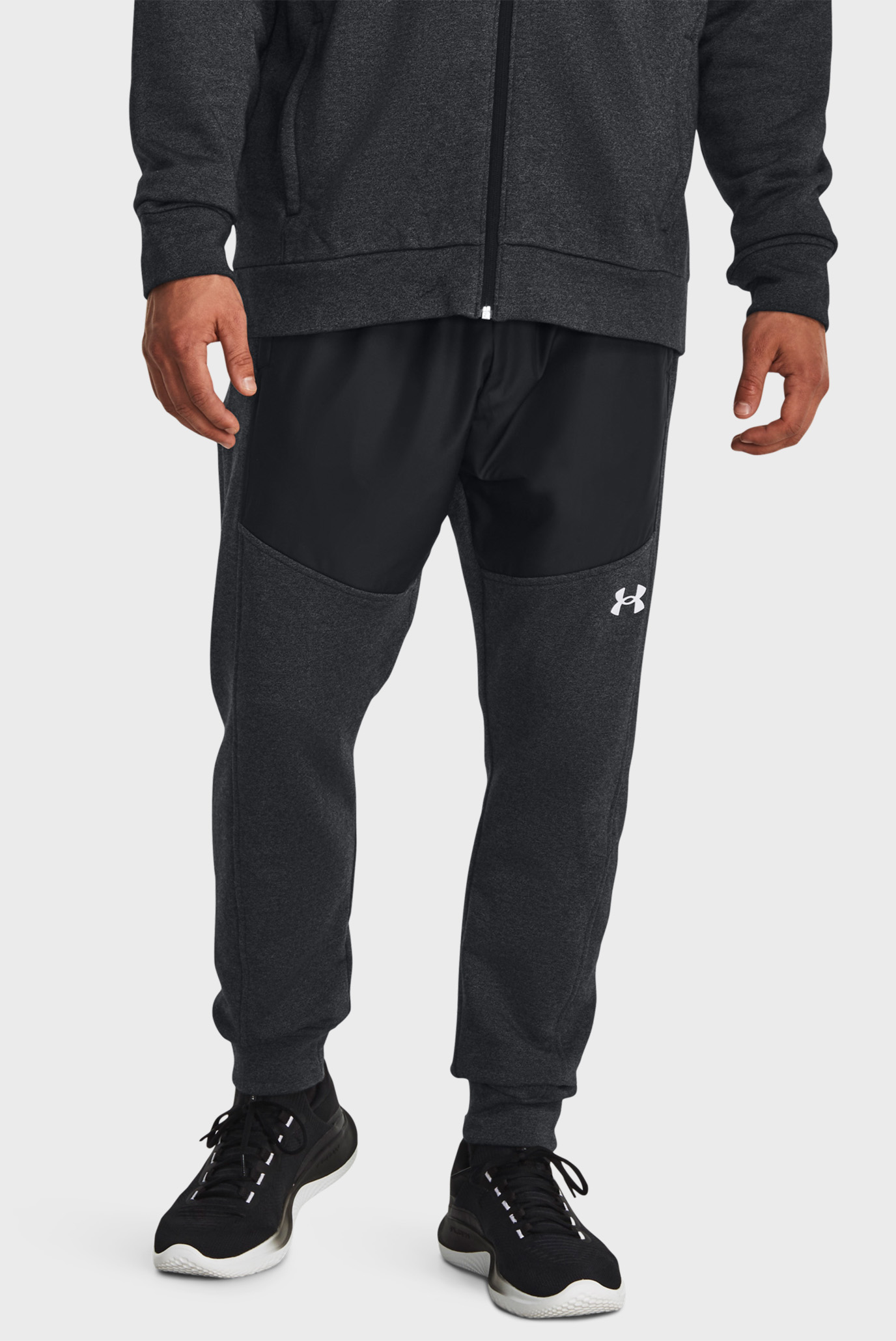 Мужские черные спортивные брюки UA JD TB Fleece Jogger 1