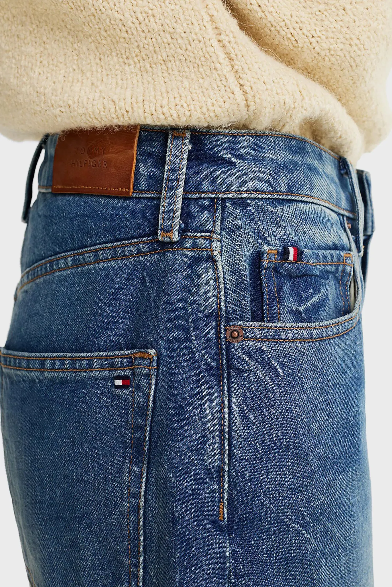 Женские синие джинсы LOOSE STRAIGHT RW BO 4