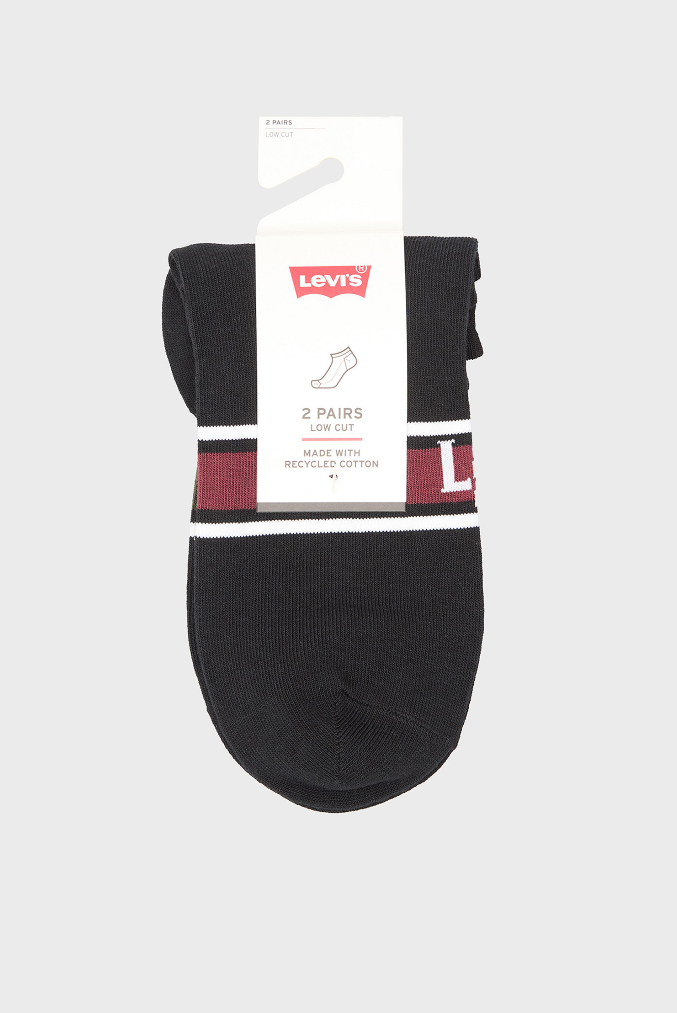 Черные носки (2 пары) Черный 39-42 Levi’s® 701235801;002 Черные носки (2 пары) Черный 39-42 Levi’s® 701235801;002