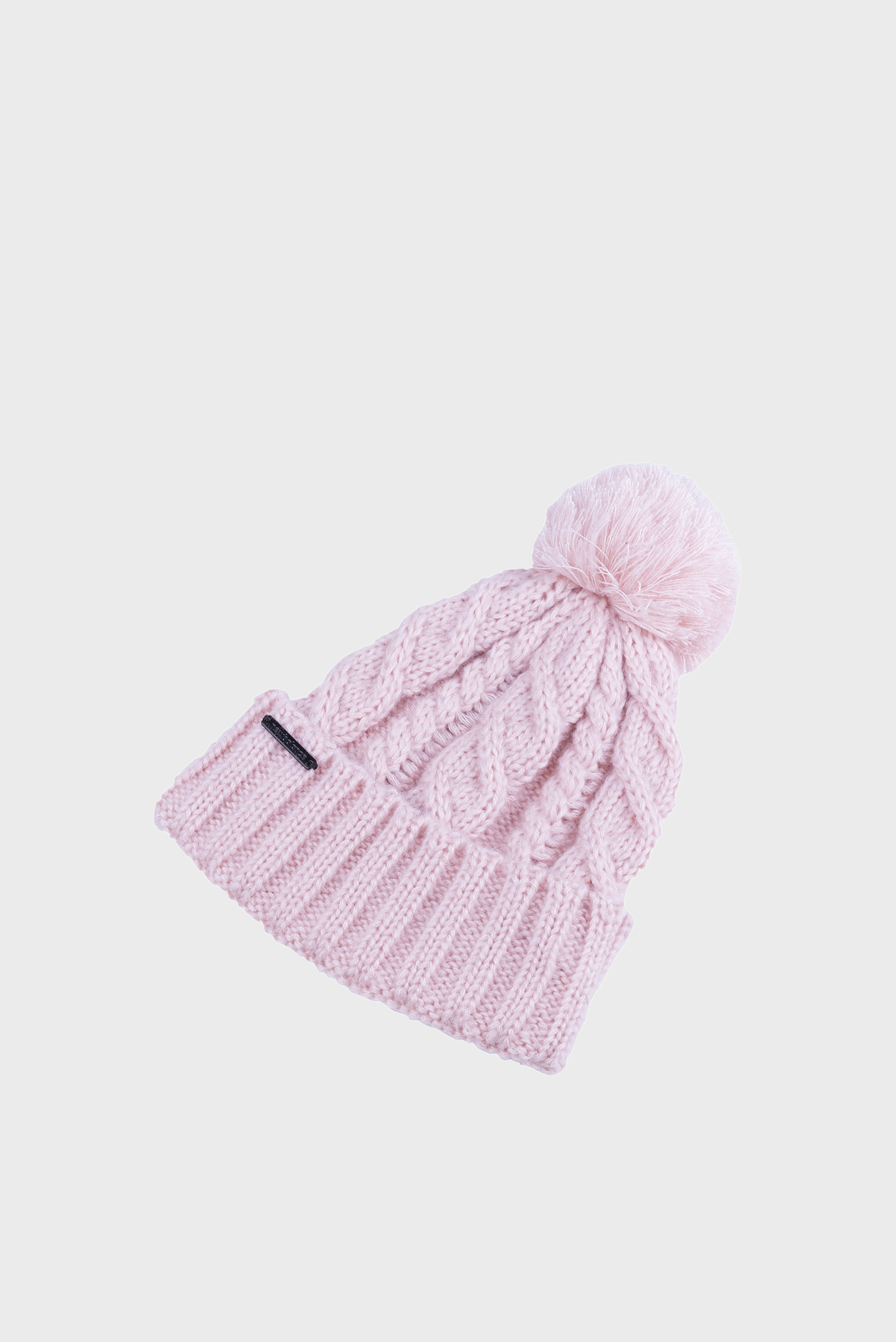 Рожева шапка Lux Knit Pom 1