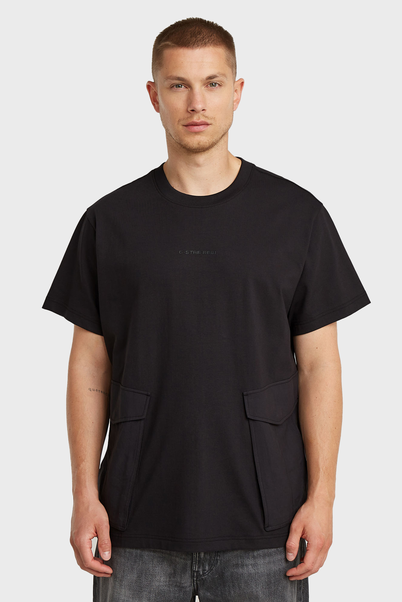 Мужская черная футболка Rovic Черный XXL G-Star RAW D26609,C784 Мужская черная футболка Rovic Черный XXL G-Star RAW D26609,C784