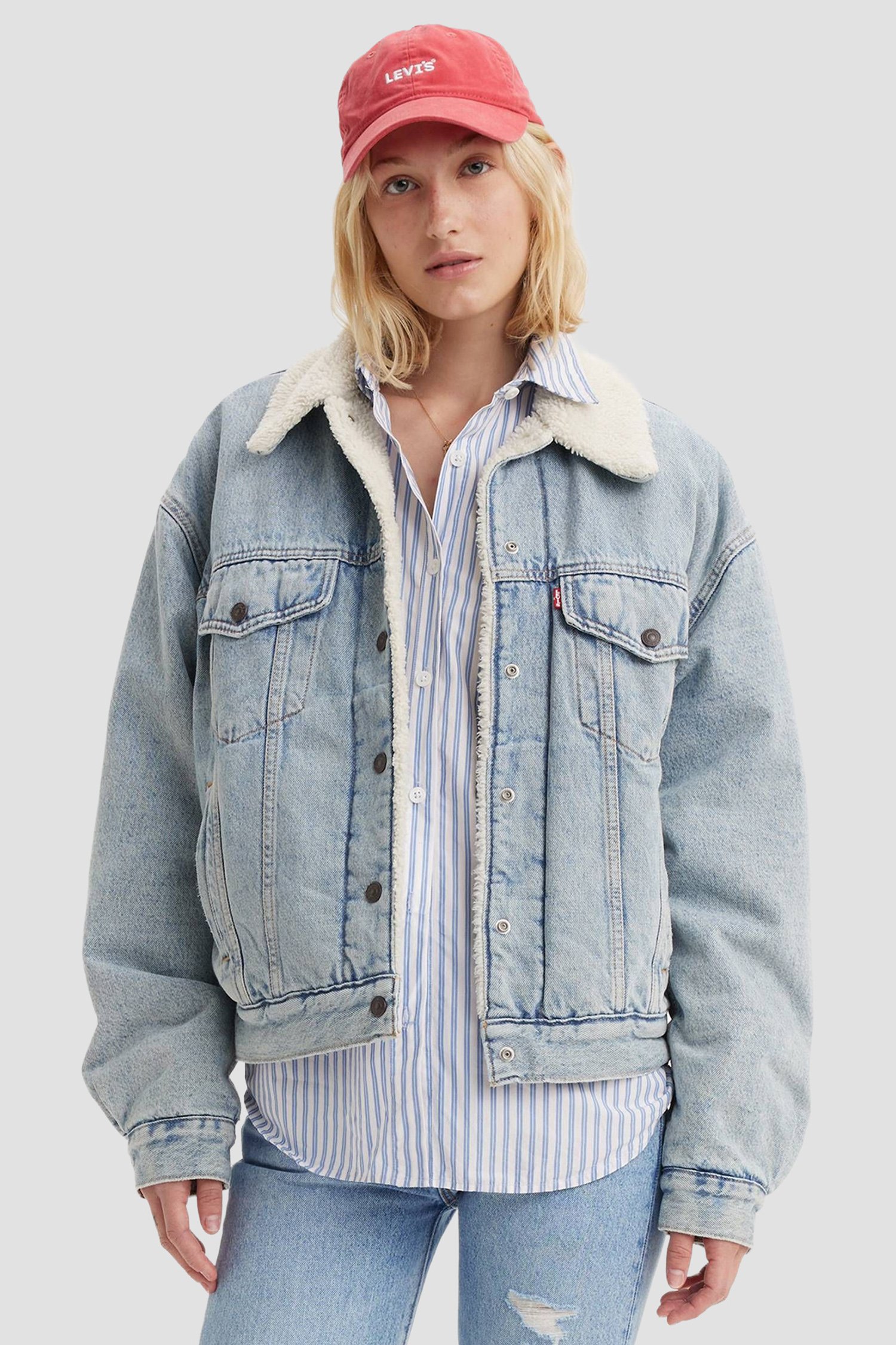 Женская голубая джинсовая куртка Голубой S Levi’s® A4435;0010 Женская голубая джинсовая куртка Голубой S Levi’s® A4435;0010