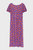 Женское фиолетовое платье с узором