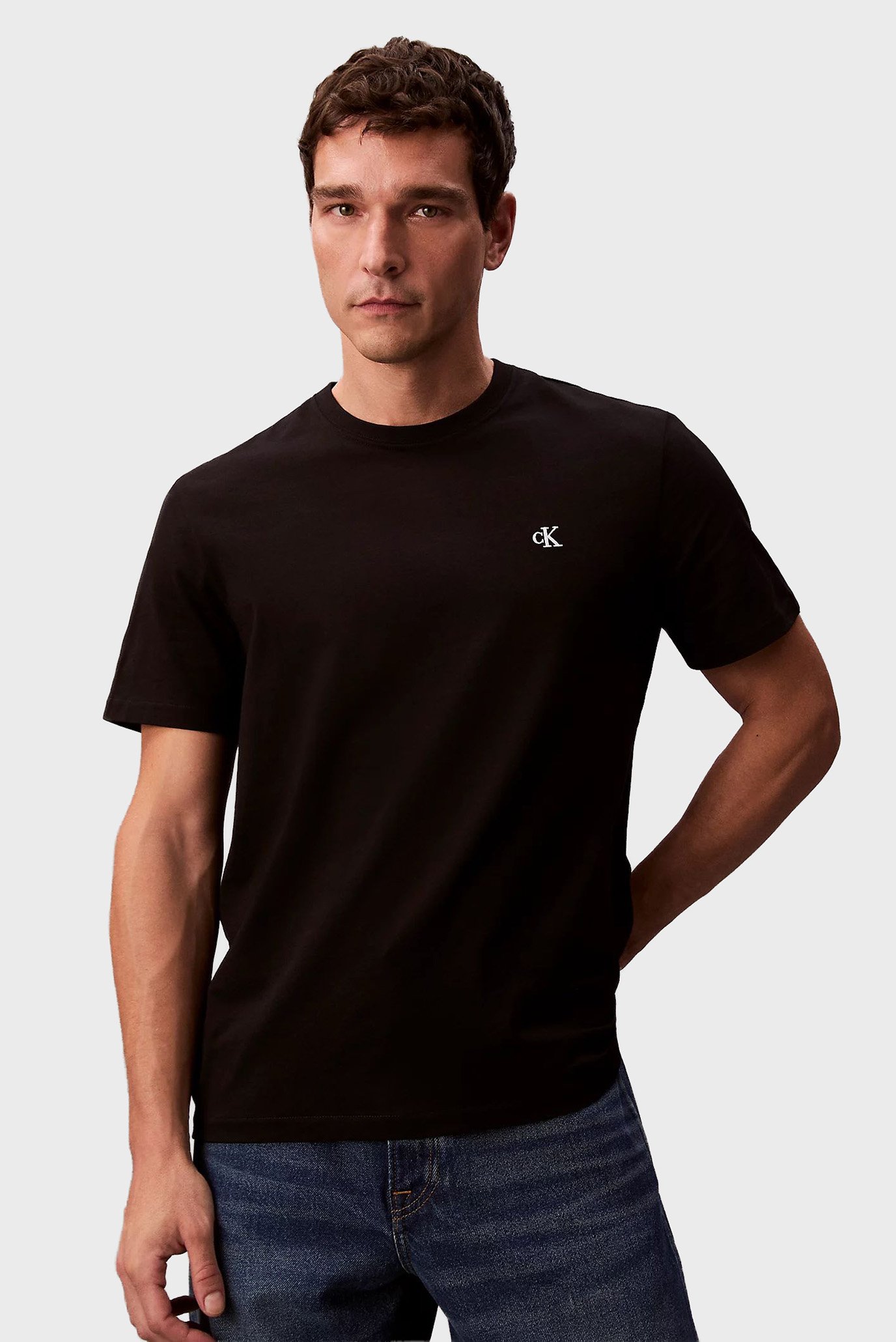 Мужская черная футболка SS EASY MONOGRAM Черный XXL Calvin Klein Jeans LV04RC275G Мужская черная футболка SS EASY MONOGRAM Черный XXL Calvin Klein Jeans LV04RC275G