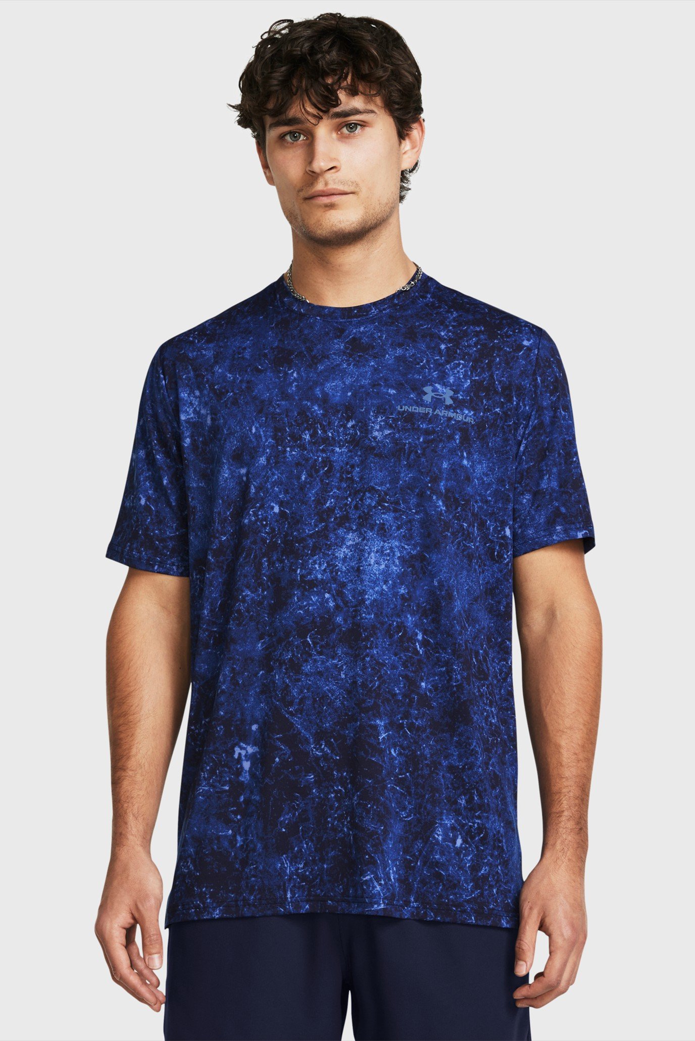 Мужская темно-синяя футболка Vanish Energy Printed SS 1
