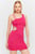 Женское розовое платье