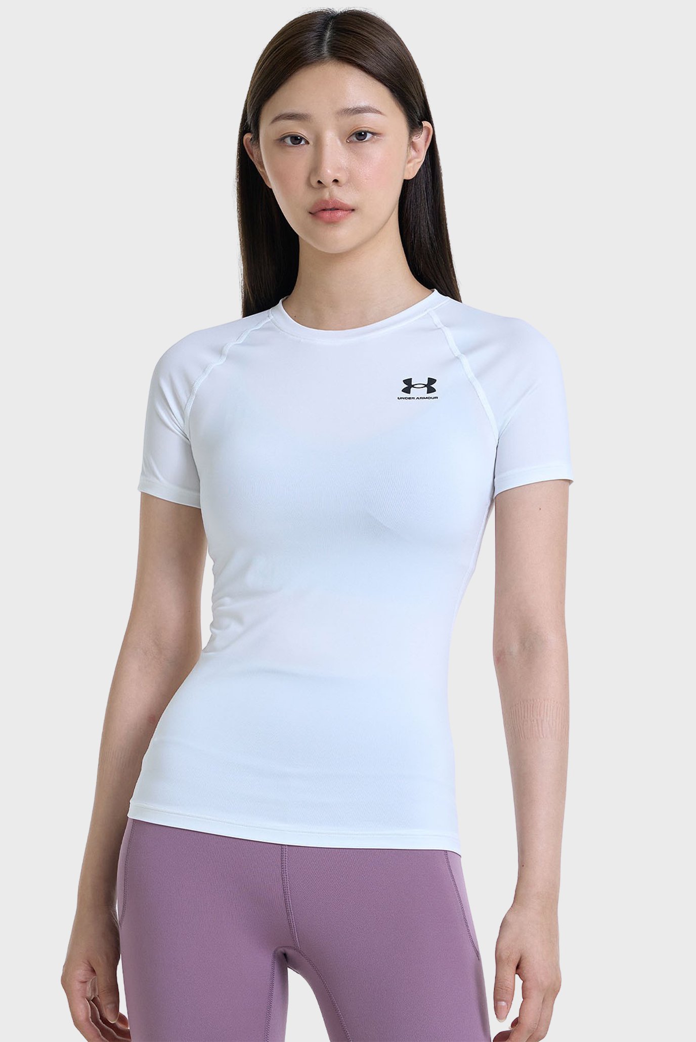 Женская белая футболка UA HG Authentics Comp SS Белый S Under Armour 1365460-100 Женская белая футболка UA HG Authentics Comp SS Белый S Under Armour 1365460-100