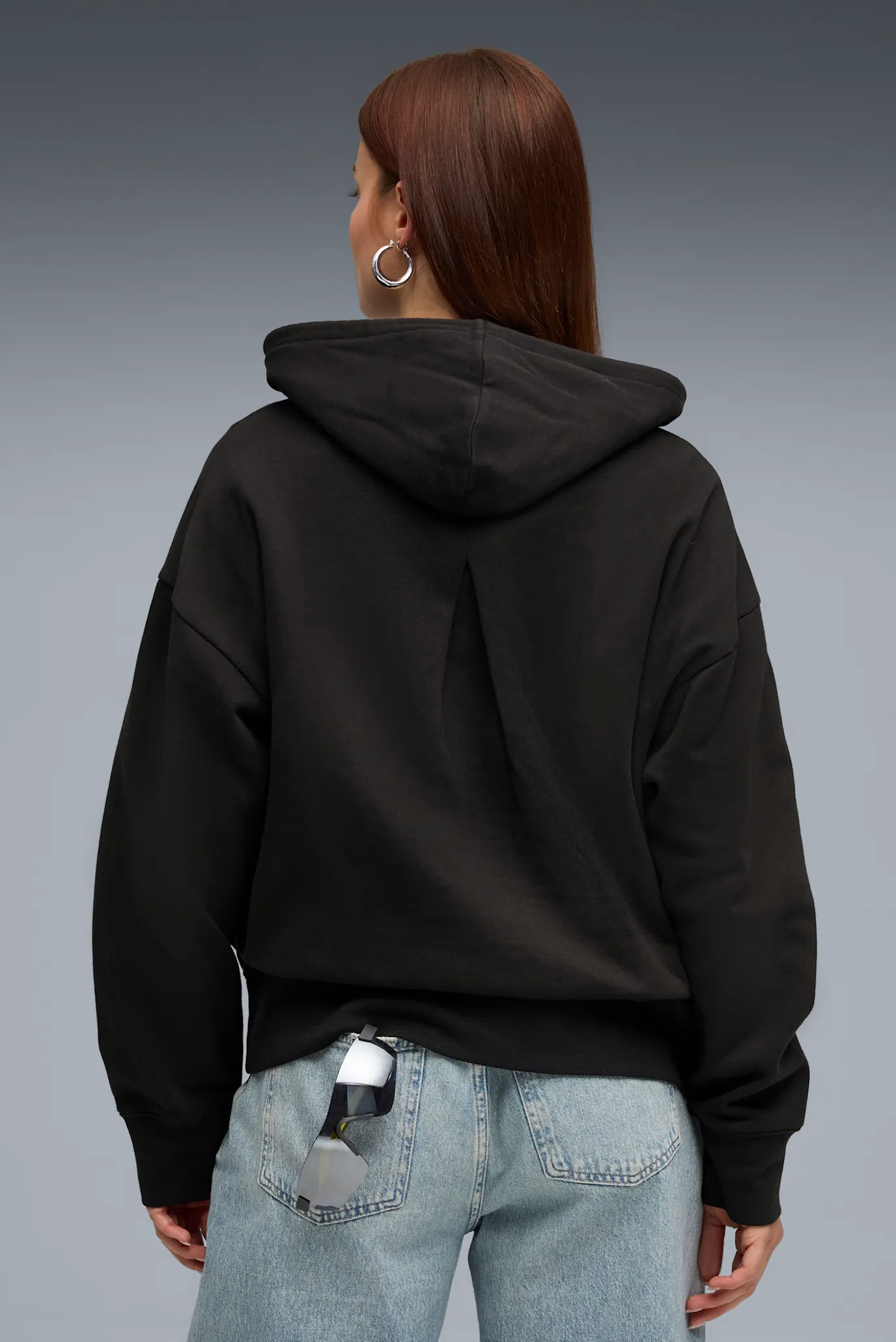 Жіноче чорне худі HER Oversized Hoodie Women 3