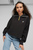 Женская черная спортивная кофта DOWNTOWN Women’s Half-Zip Sweatshirt