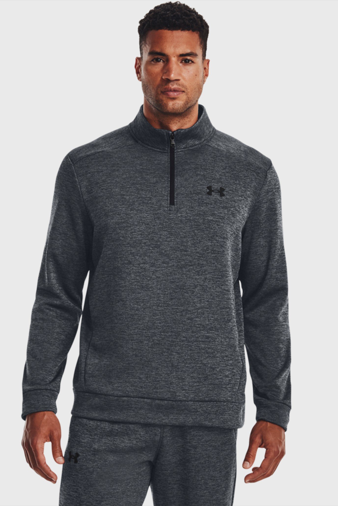 Чоловіча сіра спортивна кофта UA Armour Fleece 1/4 Zip 1