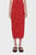 Женская красная юбка с узором
