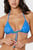 Жіночий блакитний ліф від купальника з візерунком ROSALIA