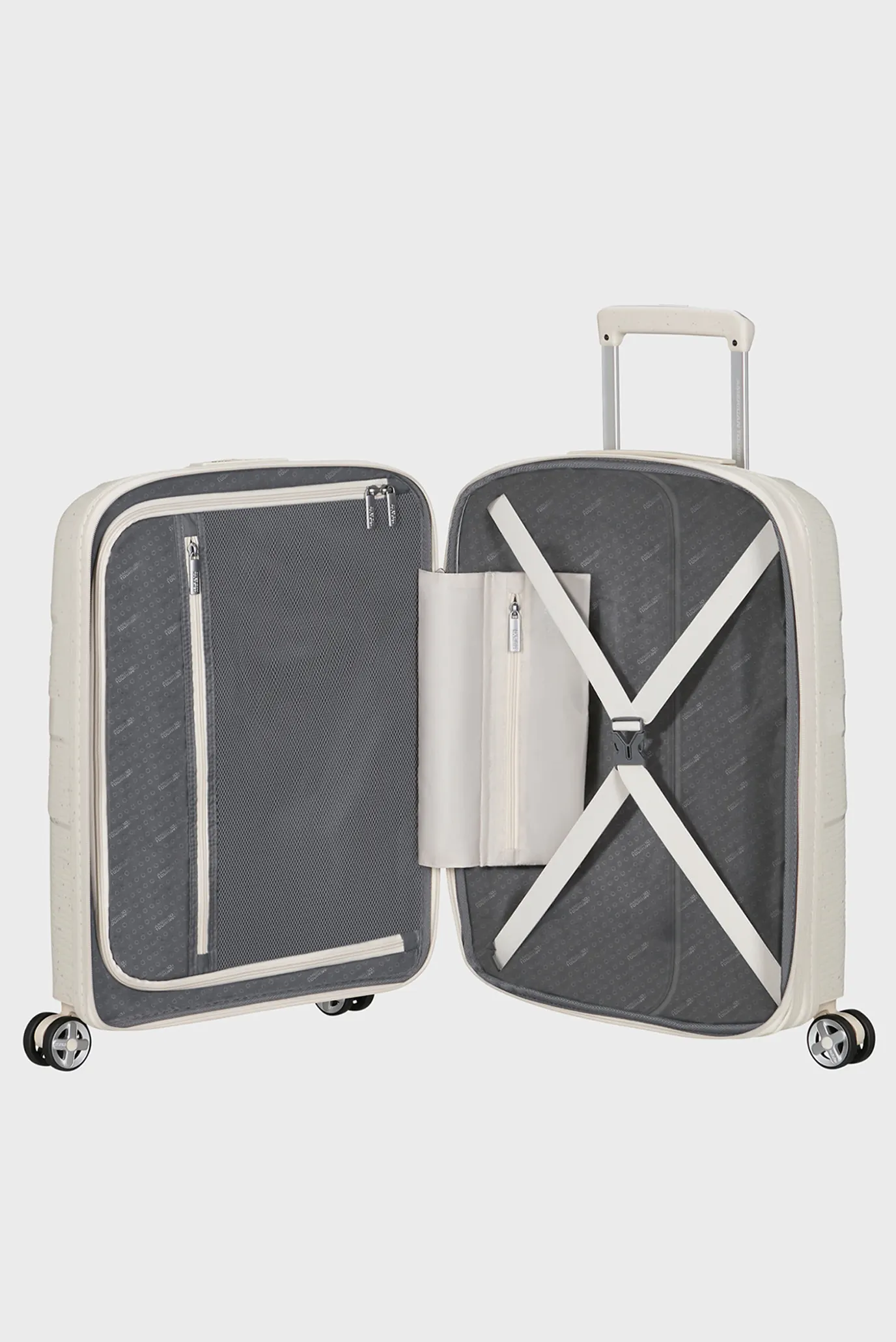 Белый чемодан 55 см STARVIBE 5