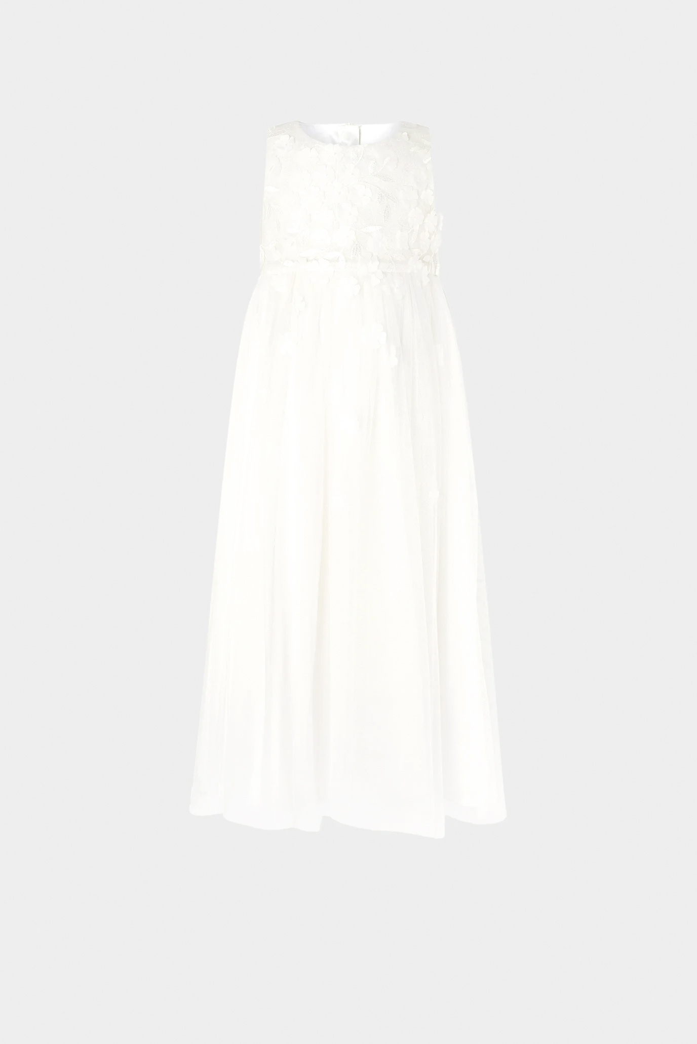 Детское белое платье PETUNIA  3D PETAL M 1