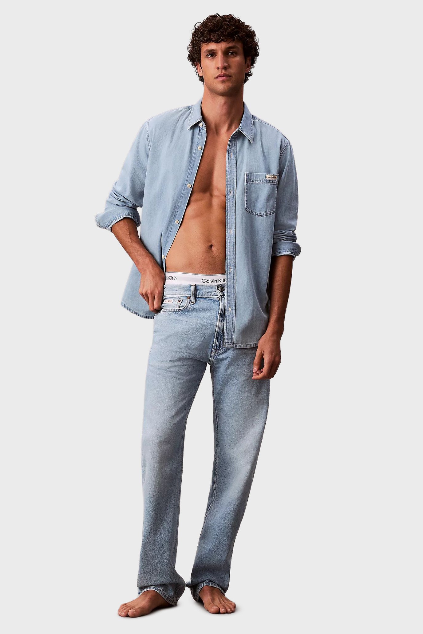 Мужские голубые джинсы Голубой 33-32 Calvin Klein Jeans LV04RC759G Мужские голубые джинсы Голубой 33-32 Calvin Klein Jeans LV04RC759G